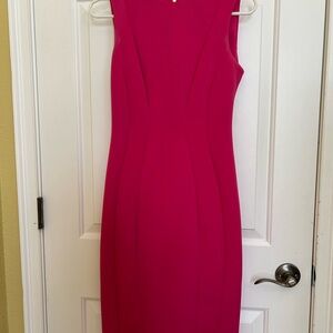 Calvin Klein Fuchsia Midi Dress